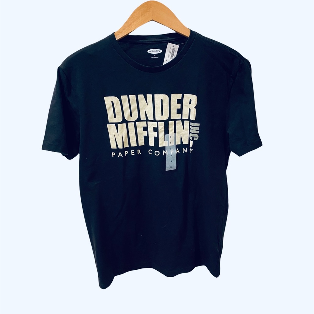 NWT The Office Dunder Mifflin TV Show Graphic Shirt S Black Michael Scott
